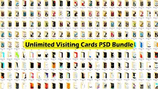 1200 Visiting Cards PSD Files Free For Download [upl. by Lull]