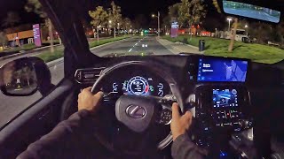 2022 Lexus LX 600 POV Night Drive 3D AudioASMR [upl. by Hannasus]