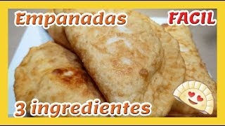 masa para empanadas fritas facil solo 3 ingredientes  chesca chesca [upl. by Algie]