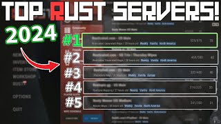 Top 5 BEST Rust Servers 2024 UPDATED [upl. by Dyolf]