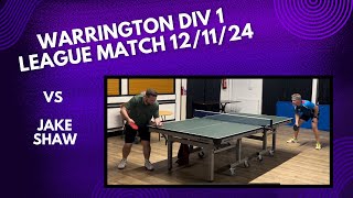 Neil Myatt vs Jake Shaw  Warrington Div 1 League Match  121124 [upl. by Ailet354]