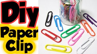 Diy paper clip📎Homemade paper clipHow to make paper clip at homediy craft clipheart shape clip [upl. by Libbie]