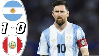 Argentina vs Peru 10 Resumen y Goles 2024 [upl. by Nolak]