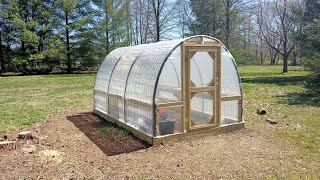 My DIY Cattle Panel Greenhouse on the Homestead [upl. by Drusilla]