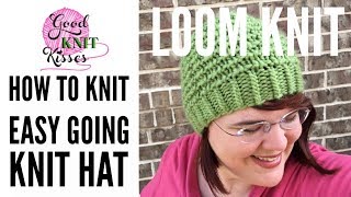 LOOM KNIT Easy Going Knit Hat CC Clockwise [upl. by Klayman]