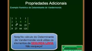 Matemática  Aula 20  Determinantes  Parte 11 [upl. by Ursola]