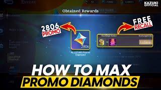 HOW TO GET 2806 ALL STAR PROMO DIAMONDS AND A FREE RECALL EFFECT [upl. by Enyamrahs]