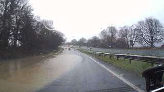 A64 York to Malton Boxing Day 2015 floods [upl. by Ranice]