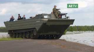 Hochwasser SchwimmPanzer in der Altmark [upl. by Anitsirk298]