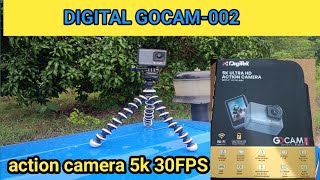 DIGITEK GOCAM DAC002 action camera 5k 30FPS review 2024 [upl. by Bittner51]