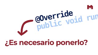 ¿Por qué ponemos Override en Java [upl. by Asoramla464]