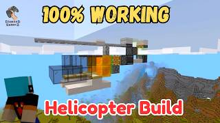 Vlog 730  Minecraft Working Helicopter Build Tutorial  Fly High English [upl. by Aneeres]