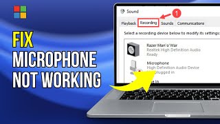 How To Fix External Microphone Not Working In Windows 1011 Easy [upl. by Tomi339]