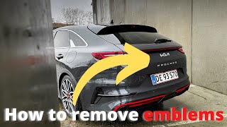 Removing logos from the Kia Proceed [upl. by Cherin]