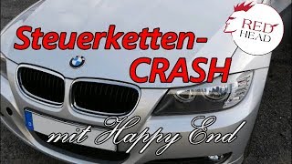 BMW Steuerkette im Auflöseprozess Ölpumpe ohne Öl dennoch Glück im Unglück [upl. by Lemart368]