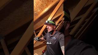 🚨 Attic Inspection 🚨 constructionfail diy failsatwork attic homeinspection [upl. by Aserehc]