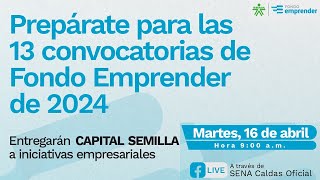 Convocatorias Fondo Emprender [upl. by Pascale]