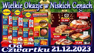 Lidl Nowa Gazetka Promocyjna od Czwartku 21122023 Najlepsze Okazje W Niskich Cenach [upl. by Nerrak]