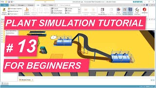 Tecnomatix Plant Simulation Tutorial 13  How to create a visually pleasing model in 3D [upl. by Freud]