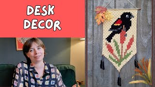 Crochet desk decor and watching the Olympics  Project vlog [upl. by Alvord]