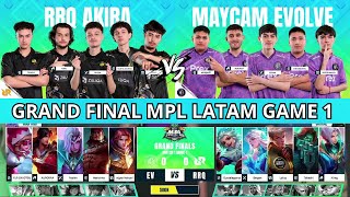 RRQ AKIRA VS MAYCAM EVOLVE GAME 1 GRAND FINAL MPL LATAM SEASONS 2 [upl. by Yelra965]