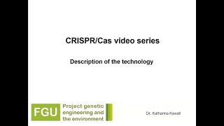 CRISPRCas Explainer Video 1 Description of the Technology [upl. by Ayekan]