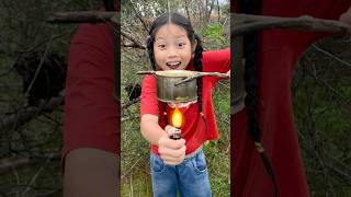 Survival Skills In Forest SIMPLE and USEFUL with Egg and lighter camping bushcraft outdoors [upl. by Argus]