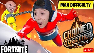 LIVE  Can I Survive HARDEST CHAINED TOGETHER Fortnite [upl. by Smiga185]