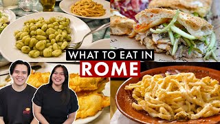 TOP 10 RESTAURANTS IN ROME  Italian Food Guide [upl. by Senga]