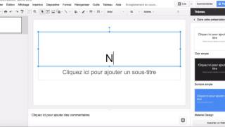 Tutoriel pour réaliser un diaporama avec Google slides [upl. by Redmer]