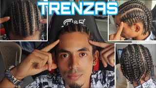 Como hacer las mejores trenzas para Hombres con Cabello Largo quotParte 1quot [upl. by Luann]