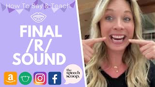 HOW TO SAY THE “ER” SOUND Vocalic R Final R OR AIR OR EAR AR Sounds At Home The Speech Scoop [upl. by Fuchs]