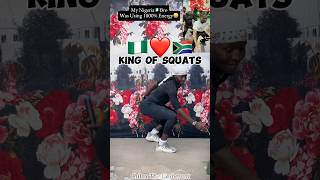 King of Squats 🇳🇬 X 🇿🇦 viral shorts fitness trending glutes chiloxtheexuberant fyp squat [upl. by Aisnetroh]