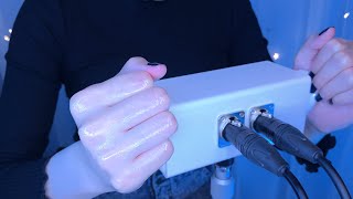 ASMR Brain Melting Oil Ear Massage for Deep Sleep 😴 Whispering rubber gloves  耳マッサージ [upl. by Attezi]