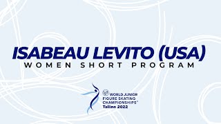 Levito USA  Women SP  ISU WJ Figure Skating Championships 2022  Tallinn  WorldJFigure [upl. by Lari690]