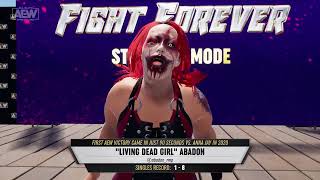 AEW Fight Forever Abadon VS Britt DMD [upl. by Darla167]