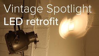 Vintage theatre spotlight  LED retrofit [upl. by Aralomo]