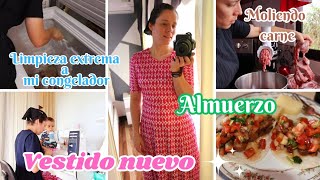 ACOMPÁÑAME💫Limpieza extrema al congelador🧼Preparo un rico almuerzo😋Muelo mi propia carne🥩mamade3 [upl. by Wahs]