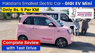 GIGI Mini EV Test Drive Review  Best Electric Car Price in Pakistan 2023  Auto Show Expo Karachi [upl. by Kirsch]