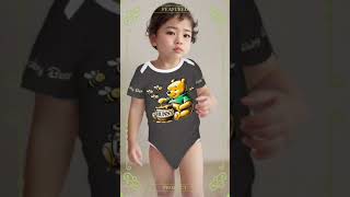 Baby Bear Onesie® Cotton Short Sleeve Pooh Bodysuit Newborn To 2T Pepper [upl. by Ainesej884]