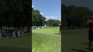 Leta Lindley on the 13th hole in the 2024 US Senior Women’s Open at Fox Chapel Golf Club [upl. by Annanhoj]