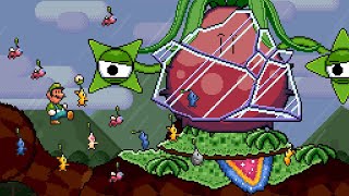 Pikmin in Super Mario Bros 3 Luigis Tale World 3 [upl. by Atiz]