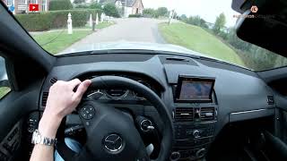 Mercedes C63 AMG  POV Test Drive  63 V8 W204 [upl. by Nimzzaj164]