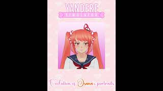 The evolution portrait of Osana Najimi  Yandere Simulator shorts short [upl. by Sophronia93]