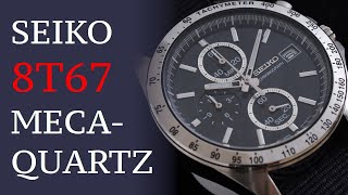 Seiko MecaQuartz Chronograph Review 8T6700C0 SBTR005 [upl. by Llerref]