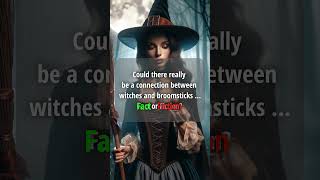 Why Do Witches Ride Broomsticks 🧹✨ factorfiction halloweenhistory [upl. by Allesor]