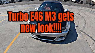 Turbo E46 M3 gets new COSMETICS [upl. by Ecenahs]