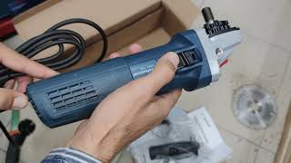 Unpacking  unboxing angle grinder Bosch GWS 750 125mm 0601394001 [upl. by Alliscirp]