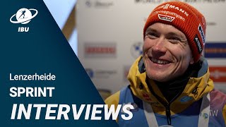 World Cup 2324 Lenzerheide Men Sprint Interviews [upl. by Davin148]