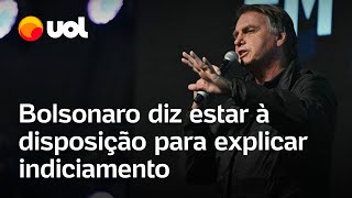 Bolsonaro diz estar à disposição para explicar indiciamento no caso das joias [upl. by Remmus]